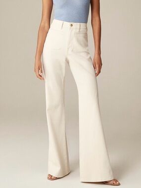 J. Crew ‘96 Flare Jeans Beige Size 32 NWT IN PACKAGE